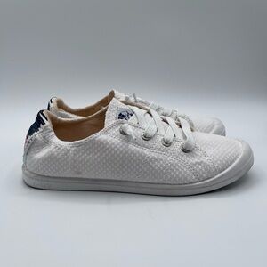 Roxy Bayshore Sneaker white Womens Size 8 shoes Colors Stitch Casual Fairy Core